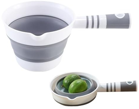 Water Ladle for Bath - Folding Bath Pitcher | Hangable Scoop Dipper Spoon Ladle for Garden Kitchen Cooking Shower Bathroom Daily Life