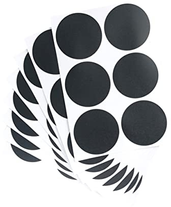 Sewroro Round Frosted Blackboard Pantry Stickers 20 Sheets Kitchen Spice Jar Labels Sealed Can Creative Chalkboard Labels for Glass Jars