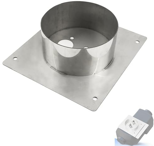 60mm High Diesel Heater Mounting Plate, Stainless Steel Diesel Heater Turret Plate, 20x18cm Turret Planar Floor Mounting Bracket for Parking Auxiliary Heating, Compatible Eberspacher Webasto Heater