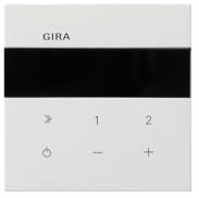 Gira 320112 Radio, Flächenschalter, WLAN, Bluetooth, Reinweiß Glänzend