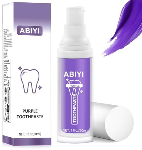 Purple Teeth Whitening Toothpaste, Whitening Zahnpasta, Zahnfleckenentfernung, Lila Zahnpasta für Zahnaufhellung,Eine Schonende Pflege Des Zahnfleisches
