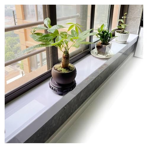 IBOWZ Protector de alféizar de Ventana con Acabado de azulejo acrílico Gris - Tamaño Personalizable, moldura de fácil instalación para Ventanas Interiores