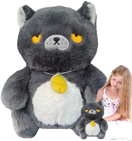 Generico Peluche Gatto | Morbido Peluche Confortevole Giocattoli,Giocattolo Confortevole | per Bambini Ragazzi Adulti per Gioco Nanna Camera da Soggiorno Studio Divano Compleanno e Festività