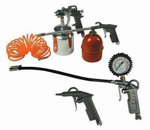 GrecoShop Kit di 5 Accessori per Compressori con Attacco a Vite