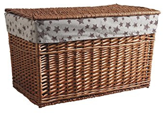 AUBRY GASPARD - Juego de 3 cofres de mimbre