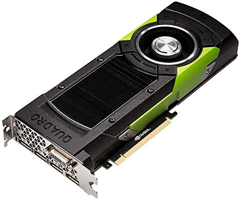 PNY NVIDIA QUADRO M6000 Carte Graphique Professionnelle 12 Go GDDR5 PCI-Express 4K 4 x DP + DVI + Stereo (VCQM6000-PB)
