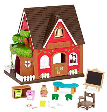 Li'l Woodzeez 6326Z Ecole - Maisons Miniatures et Sets de Jeu pour Enfants à partir de 3 Ans