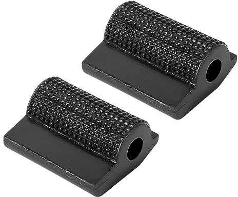 F FIERCE CYCLE 2pcs Universal Black Gear Shift Shifter Case Boot Protector Cover Rubber Pad Anti Slip for Motorcycle