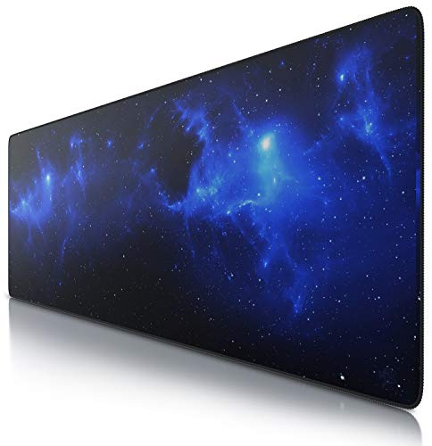 CSL - Übergröße Mauspad Gaming Titanwolf 1200x400mm - XXXL Mousepad groß mit Motiv - Tischunterlage Large Size - verbessert Präzision und Geschwindigkeit - XXL z.B. für Logitech Maus und Tastatur
