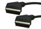 Câble péritel de qualité supérieure entièrement câblé 21 broches RGB Sky TV DVD Doré 1 m