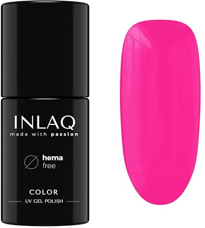 INLAQ® UV Nagellack Pink - 6 ml Hema Free - Langlebiger UV Lack - Nail Polish - Pastelove Kollektion - Gelnägel - Shellac Gel - Gellack ohne Hema | 1017- Candy Pink