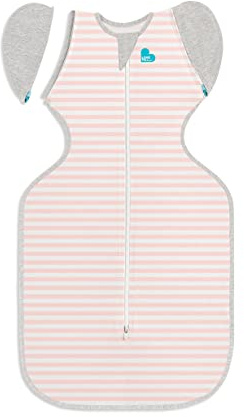 Love To Dream™ Swaddle UP™ Übergangsschlafsack, XL (11–14 kg) – Altrosa | Eng anliegend, abnehmbare Flügel | 1,0 Tog, Frühling & Sommer 20–24 °C | Waschbare Baumwolle
