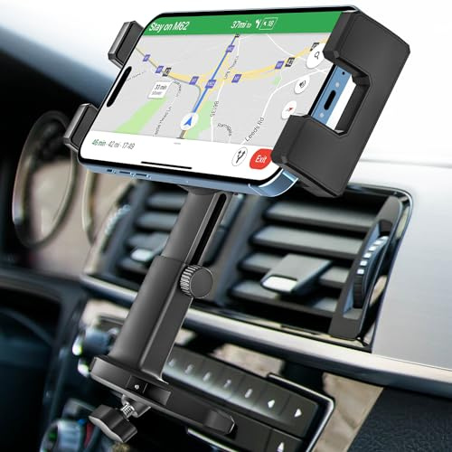 Handyhalterung für Auto CD-Schlitz [Höhenverstellbar] CD-Player Auto Handyhalterung, Universal Ultra Stabile CD Handy Auto Halterung für iPhone 16 15 Pro Max 14 13 12 11 X 8, Android, alle 4,7-6,9