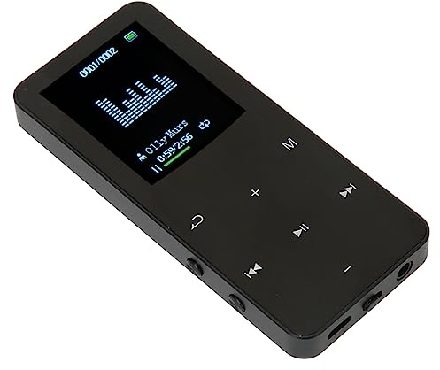 Lettore MP3 da 8 GB con Bluetooth 4.2, Lettore Musicale Digitale Portatile, Lettore MP4 Hifi Lossless con Schermo da 1,8 Pollici, Riproduzione Video, Visualizzatore di Immagini,