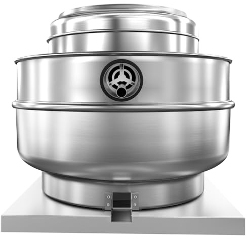 FICBXRA Restaurant Hood Grease Rated Exhaust Fan- Food Truck High Speed Direct Drive Centrifugal Upblast Exhaust Fan 1HP 110 Volt Single Phase Motor 3500 CFM