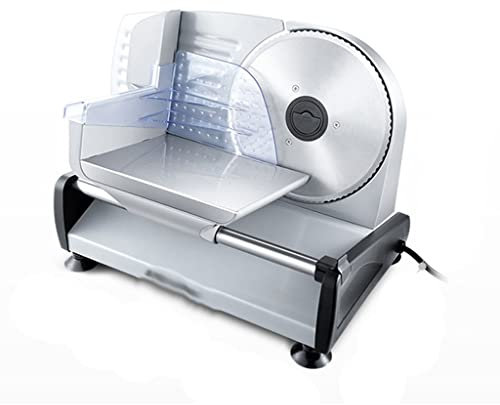 MLUENF Trancheuse électrique Multifonction Coupe-Viande Maison Semi-Automatique Rouleau d'agneau Pain Jambon Viande congelée Graisse de Vache Hachoir à Viande
