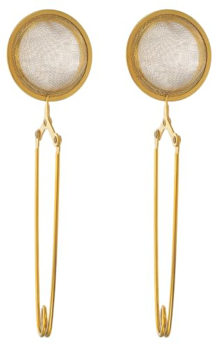 Garneck Goldene Teeeier 6 Stück Teesieb Teelecker Teezubehör Teefilter