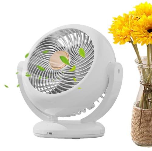 Ventilateur de chambre à coucher | Rotation à 180 degrés | Ventilateur de table silencieux pour votre table de chevet