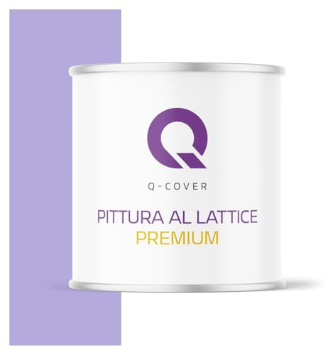 Q-COVER Latexfarbe Abwaschbar 2L (ca.14m2) Lila Farbton Innenfarbe Wandfarbe Deckenfarbe Klasse 2 Mattfarbe Für Allergiker Scheuerfest Geruchlos Frei Von Voc