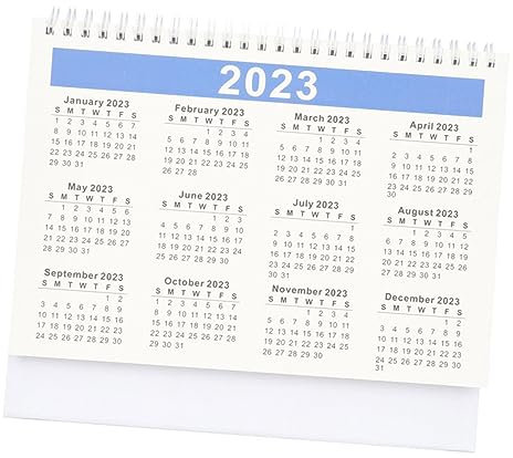 AUTSUPPL Tischkalender Mit Einfacherm Design Freistehender Haushaltskalender Kalender Zum Basteln Aus Dickem Papier Jahresplaner Für Zuhause Und Büro