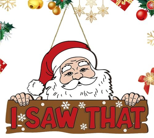 Weihnachts-Dekoration, Weihnachts-Schild,Weihnachtsmann Weihnachtshausdekoration Willkommen Türdekoration - Vielseitiger Weihnachts-Türhänger, Weihnachtsschild, Dekoration für Wohnzimmer,