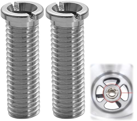 2 Pièces Vis Creuses Pour Éviers,Vis Creuse M12 x 35 mm en Acier Inoxydable,Vis Accessoires de Bouchon de Crépine de Panier D'Évier Pour Cuisine,Convient Pour Éviers de Cuisine et de bar,Évier à Tamis