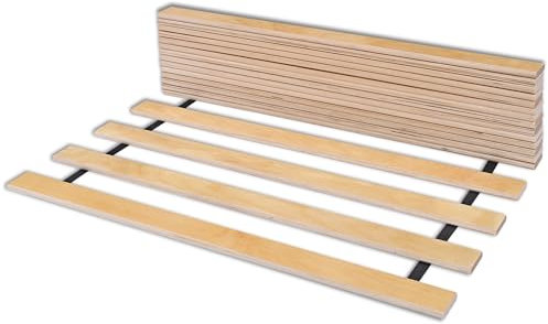 Rollrost Solid Frame LP17 90x200 cm für Bett - Hochwertiger Rolllattenrost 17 gerade Birkenholzlatten mit Band verbunden. Sehr starker Rahmen - hält einem Druck von bis zu 350 Stand