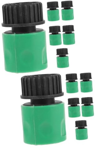 YARNOW 2sets Hose Connector Garden Hose Adapter Plastic 3/4 Inch Fitting 6pcs*2