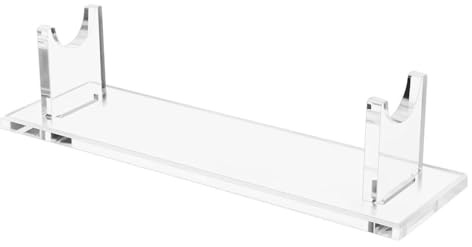 DONGKER Lichtschwert Ständer, 1 Stuck Acryl Zauberstab Display Stand, 24,5x8x6 cm, Transparenter Präsentationsständer für Lichtschwert, Zauberstäbe, Sammlerstücke Anzeige (ohne Schwert)
