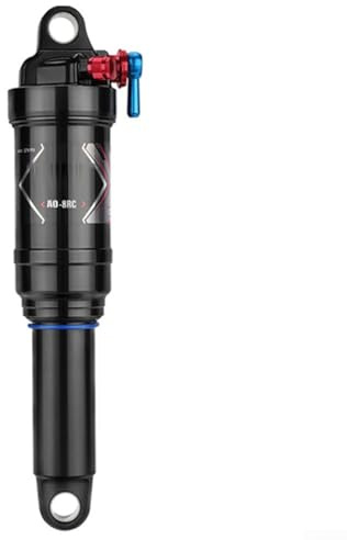 ReachMall Amortiguadores para bicicleta de montaña, amortiguador trasero de aire para bicicleta de montaña con bloqueo, amortiguador de aire ajustable para suspensión trasera de bicicleta (165 mm)