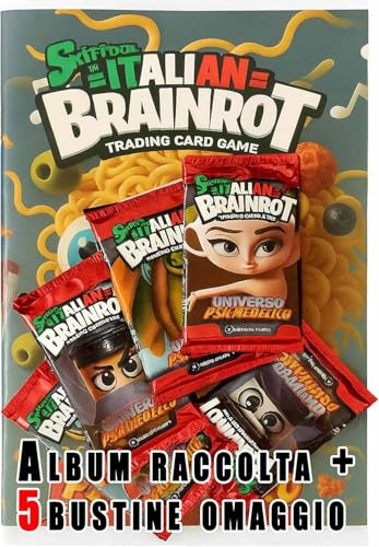 SKIFIDOL ITALIAN BRAINROT Album esclusivo + 5 Bustine Sigillate da 7 card - Trading Card Game Collezione 2024