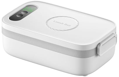 Mirweon Contenitore per alimenti elettrico portatile per studenti con batteria da 14000 mAh 7 modalità regolabili Tipo C Ricarica rapida scaldavivande senza fili