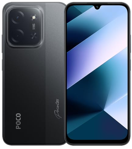 XIAOMI POCO C85 4G smartphone, 8GB+256GB, 6.9, 50MP, nero, IPS LCD, 120Hz, MediaTek Helio G81-Ultra, Android 15, HyperOS 2, ricarica rapida 33W, con caricatore, non supporta NFC
