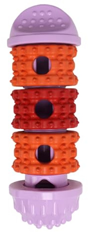 Jouet À Mâcher En Caoutchouc – Distributeur De Friandises Pour Chien De 18 Cm, Mangeoire Solide Pour Chiot, Aide À L'entraînement Interactive | Boule À Mâcher D'enrichissement Pour Caisse De Dentition