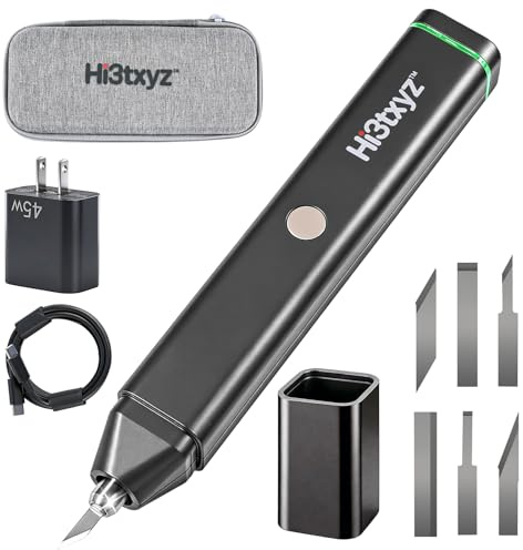 Couteau à ultrasons 40 kHz, puissance de 45 W, TYPE-C, pour l'impression 3D, le modélisme et le bricolage, cutter à ultrasons portable de 120 g avec 90 lames de rechange