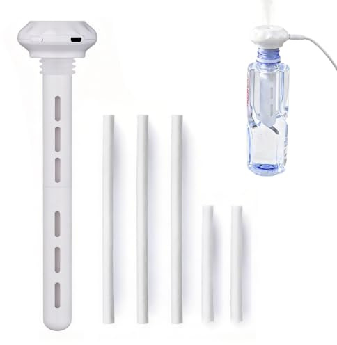 Portable USB Humidifier - Travel Humidifier Ultrasonic Cool Mist, Bottle-Compatible Design, Adjustable Mini Air Diffuser for Bedroom, Office, Car & Travel