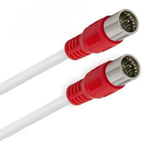 FRITZ!Box 6490 Cable Router Netzwerk Anschlusskabel Vollkupfer 8K Deluxe Premium Schnellstecker Rot 5 Meter