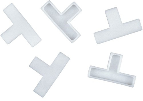 Connex Fliesen T-Stücke 4,0 mm - Praktisches Set mit 250 Stück - Aus robustem Kunststoff - weiß / Fliesenzubehör / Fliesenverlegehilfe / Fliesen-Abstandhalter / COX792014 | Fliesenzubehör – Fliesenverlegehilfe – Fliesen-Abstandhalter – weiße Ausführung – mehrteiliges Set – übersichtliche Anwendung