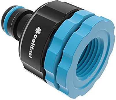 Cellfast Conector de Manguera Ergo™ 21-26,5-33,3 mm, 1/2, 3/4, 1, Material ABS, 53-210