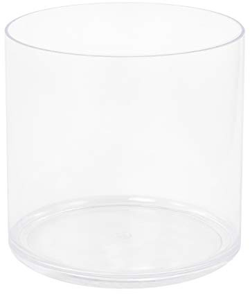 Royal Imports Flower Acrylic Vase Decorative Centerpiece for Home or Wedding by Royal Imports - Break Resistant - Cylinder Shape, 6 Tall, 6 Opening