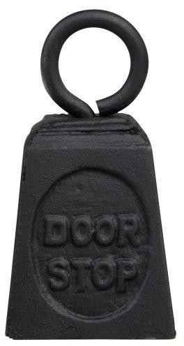 Esschert Design Türstopper, Türpuffer Motiv Gewicht, ca. 6,8 cm x 6,8 cm x 13 cm