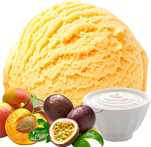 Joghurt Pfirsich Maracuja 333 g Gino Gelati Eispulver Geschmack für Ihre Eismaschine