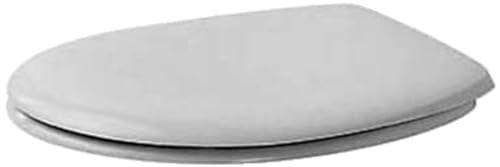 Duravit Universal WC-Sitz, Toilettendeckel aus Duroplast, Klodeckel mit Edelstahl-Scharnieren, Weiß