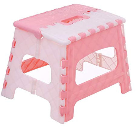 BICCQ Campingstuhl Klappschritthocker Leichter Schritt-Hocker Mini Niedlicher Sicherheitshocker for Küchenbadezimmer-Schlafzimmer geeignet Picknick Klappstuhl