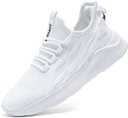 Oltyutc Damen Sneaker Sommerschuhe Sportschuhe Turnschuhe Freizeitschuhe Leichtgewichts Laufschuhe Outdoor Atmungsaktive Schuhe Gym Walkingschuhe Weiss EU 37