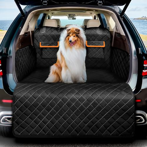 DATEFUN Kofferraumschutz Hund mit Seitenschutz und Ladekantenschutz - Universale Hundedecke Kofferraum - Wasserdicht & Kratzfest Hundedecke Auto Kofferraum Schutzmatte für SUV, Van und Kombi