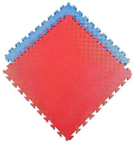 DONATIF Tatami Esterilla Fitness Puzzle para Suelos de Gimnasio 100x100x3 cm, Protección Goma, 1 Losa Caucho para Judo y Artes Marciales, Alfombrilla Protector Pesas Gym