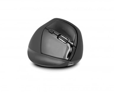 URBAN FACTORY Ergo PRO Souris verticale ergonomique sans fil 2,4 GHz avec Bluetooth et souris filaire – pour droitier