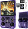 NexaSymphy R36MAX Retro Handheld Game Console with 128GB TF Card &Built-in 22000+ Preloaded Classics, 4.0 IPS Screen Open-Source Linux System - Supports 30+ Emulators (Purple, With Storage Box)