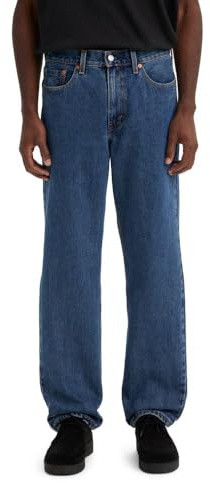 Levi's Men's 505 Regular Fit Jeans (Also Available in Big & Tall), Dark Stonewash, 36W x 32L